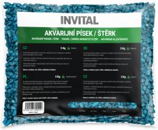 Akvarijní štěrk fluo modrý 4-8 mm 3kg