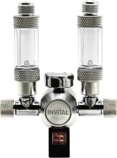 INVITAL CO2 redukční ventil DUO s počítadly s nočním vypínáním