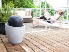 Fontána Heissner JUPITER LED, antrazit, grey, polystone 016606-13