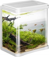 Mini akvarijní set 3l s LED osvětlením a vnitřní filtrací bílý