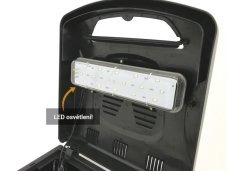 INVITAL náhradní kryt s LED osvětlením pro EasyTank LED 26 l černá