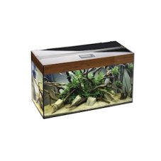 AQUAEL Akvarijní set GLOSSY 100, 215 l, ořech