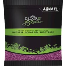 AQUAEL písek Aqua Decoris, 1kg, 2-3 mm, fuchsia