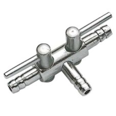 HOBBY Příslušenství Dvoucestný vzduchový kohout 4/6 mm, kovový