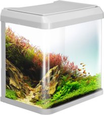 Mini akvarijní set 7l s LED osvětlením a vnitřní filtrací bílý