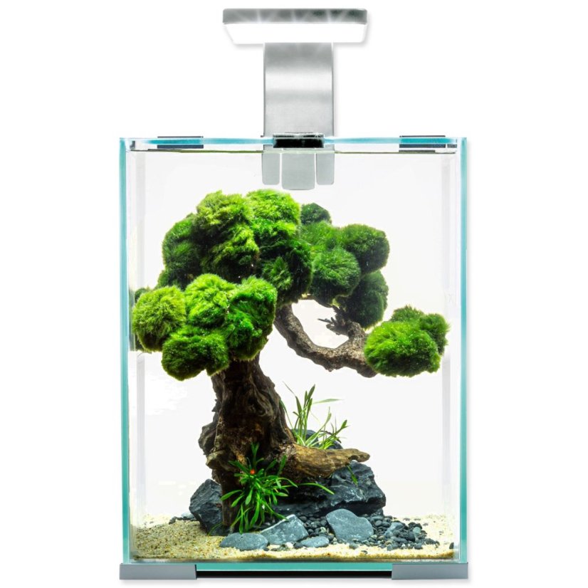 Akvarijní set Aquael SHRIMP SMART Day & Night bílý 20x20x25cm 10l Akvarijní set Aquael SHRIMP SMART Day & Night bílý 20x20x25cm 10l
