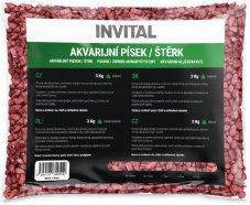 Akvarijní štěrk fluo růžový 4 - 8 mm 3 kg