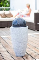 Fontána Heissner MOCCA LED, antrazit, grey, polystone 016810-09
