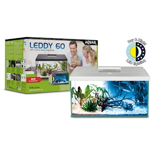 AQUAEL Akvarijní set LEDDY D&N 60 RECT. WHITE, 54l