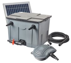 Heissner sada solární průtokové filtrace s čerpadlem 3500 l/h do 8 m3, vč. 2 x 20W solární moduly SF8000-00